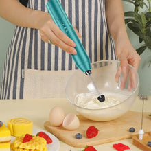 Load image into Gallery viewer, Uncahome Milk Frother Wand Drink Mixer - Handheld Milk Frother Electric Whisk - Easy-Clean Stainless Steel Frother Wand &amp; Mini Blender - Electric Coffee Frother for Milk Coffee Lattes
