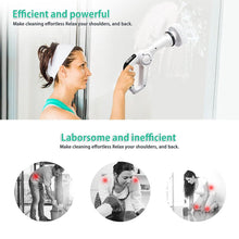 Load image into Gallery viewer, Cosmonic Electric Spin Scrubber, Power Scrubber Cordless High Rotation Handheld Bathroom Scrubber Rechargeable with 3 Replaceable Cleaning Brush Heads for Cleaning Tub, Tile, Floor, Sink, Wall, Window
