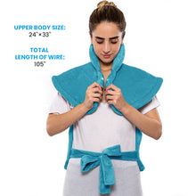 Load image into Gallery viewer, Heating Pad for Back Neck and Shoulders 24" x33'' Heating Vest 6 Heating Levels Fast for Relaxing Birthday Gifts

