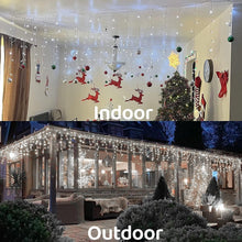 Load image into Gallery viewer, Aedavey 33ft 400 LED Outdoor String Lights White Fairy Lights Led Icicle Christmas Lights Plug-in for Christmas Party, Holiday, Wedding Decorations (Cool White)

