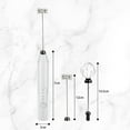 Load image into Gallery viewer, Uncahome Milk Frother Wand Drink Mixer - Handheld Milk Frother Electric Whisk - Easy-Clean Stainless Steel Frother Wand &amp; Mini Blender - Electric Coffee Frother for Milk Coffee Lattes
