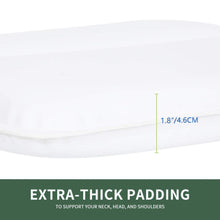 Load image into Gallery viewer, COSMONIC Bath Pillow Bathtub Spa Pillow with Suction Cups Neck and Back Support White
