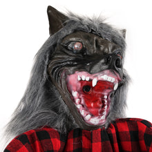 Load image into Gallery viewer, 5Ft Standing Werewolf Large Halloween Decorations Outdoor Scary Decorations Halloween Motion Activated Werewolf with LED Eyes &amp; Sound
