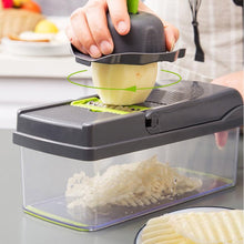 Load image into Gallery viewer, Vegetable Chopper, 14 in 1 Veggie Chopper, Multifunctional Food Chopper with Container 8 Blades Grater Slicer Onion Chopper
