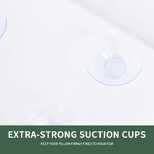 Load image into Gallery viewer, COSMONIC Bath Pillow Bathtub Spa Pillow with Suction Cups Neck and Back Support White
