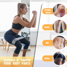 Load image into Gallery viewer, Resistance Bands for Legs and Butt Exercise Bands - Non Slip Elastic Booty Bands, 3 Levels Workout Bands Women Sports Fitness Band for Squat Glute Hip Training
