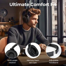 Load image into Gallery viewer, Funsmile Bluetooth Headphones Active Noise Cancelling Headphones Wireless over Ear Deep Bass Travel Case 30H Playtime for Home Office
