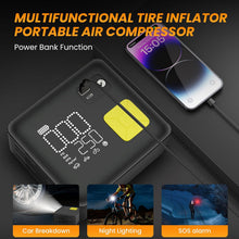 Load image into Gallery viewer, Portable Air Compressor Tire Inflator 12000mAh and Max 150PSI Air Pump for Truck Tires Dual Barrel Corded and Cordless
