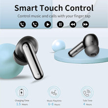 Load image into Gallery viewer, Wireless Earbuds Bluetooth Headphones, with LED Display Charging Case, Waterproof In-Ear Earphones with Mic for iPhone /Android /PC /Laptop, Black
