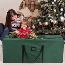 Load image into Gallery viewer, Swfoer Large Christmas Tree Storage Bag 9 ft, Heavy Duty Christmas Tree Container, Waterproof Xmas Tree Storage Box, Green
