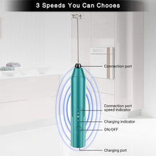Load image into Gallery viewer, Uncahome Milk Frother Wand Drink Mixer - Handheld Milk Frother Electric Whisk - Easy-Clean Stainless Steel Frother Wand &amp; Mini Blender - Electric Coffee Frother for Milk Coffee Lattes
