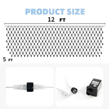 Load image into Gallery viewer, 12ft x 5ft 360 LED White Christmas Net Lights,8 Modes Bush Mesh Lights Connectable,with Timer Waterproof for Christmas Indoor Outdoor Holiday Lighting Decorations
