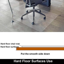 Load image into Gallery viewer, Kibhous Office Mat for Hardwood Floor, 36" x 48" Rectangle Clear Chair Mat for Easy Glide and Protection, Under Desk Matte Chair Mat, PVC Floor Mat for Office and Home
