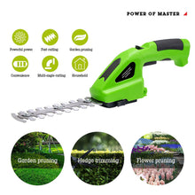 Load image into Gallery viewer, Cowin Cordless Grass Shear, 2-in-1 Electric Cordless Hedge Trimmer, Green
