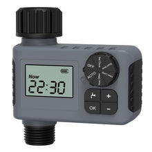 Load image into Gallery viewer, Cowin Sprinkler Timer, Outdoor Garden Hose Faucet Timers with Rain Delay/Manual/Automatic Watering System, Digital Irrigation Timer for Yard, 1 Outlet, Gray
