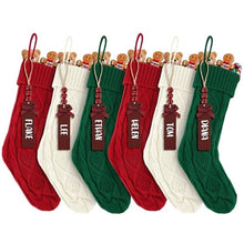 Load image into Gallery viewer, Movsou 6PACK 18Inch Christmas Stockings Personalized Hanging Stockings for Holiday Party Christmas Tree (Red, White, Green)
