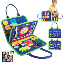 Load image into Gallery viewer, Silensys Busy Board Montessori Toys Busy Book Gift for 1 2 3 4 Year Old Toddler Sensory Board Travel Toys
