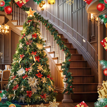 Load image into Gallery viewer, Swfoer 16 Pcs 20 Inches Christmas Garland Ties for Xmas Home Decorations Holiday
