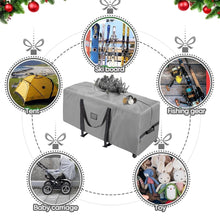 Load image into Gallery viewer, COWIN Rolling Christmas Tree Storage Bag, Fits Up to 9 ft Christmas Trees, 600D Oxford Fabric Christmas Tree Bag with 2 Swivel Wheels, Gray
