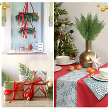 Load image into Gallery viewer, Swfoer 40 Pcs Artificial Cedar Picks for Christmas Wreath DIY Craft Holiday Home Decor
