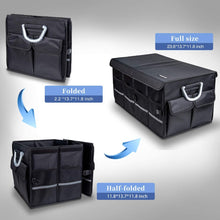 Load image into Gallery viewer, Trunk Organizer Car Organizer and Storage Cargo Organizer Suv Trunk Storage Box Organizer Car Trunk Box Car Compartment Organizer with Cover Collapsible Large

