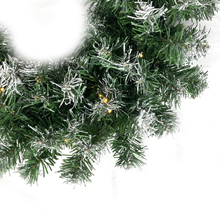 Load image into Gallery viewer, Silensys 18ft Christmas Garland with Battery Operated 50 LED Lights and Timer Snow Flocked Christmas Decorations Xmas Garland for Stairs Fireplaces Wall Door Xmas Garland
