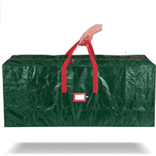 Load image into Gallery viewer, COWIN Christmas Tree Storage Bag Storage Container Fits up to 9 ft Disassembled Tree Zippered Bag with Carry Handles 60" x 20" x 30" Green
