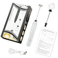 Load image into Gallery viewer, Uncahome Milk Frother Wand Drink Mixer - Handheld Milk Frother Electric Whisk - Easy-Clean Stainless Steel Frother Wand &amp; Mini Blender - Electric Coffee Frother for Milk Coffee Lattes
