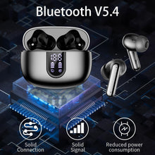 Load image into Gallery viewer, Wireless Earbuds Bluetooth Headphones, with LED Display Charging Case, Waterproof In-Ear Earphones with Mic for iPhone /Android /PC /Laptop, Black
