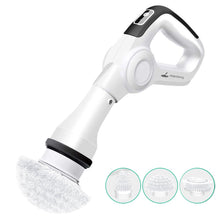 Load image into Gallery viewer, Cosmonic Electric Spin Scrubber, Power Scrubber Cordless High Rotation Handheld Bathroom Scrubber Rechargeable with 3 Replaceable Cleaning Brush Heads for Cleaning Tub, Tile, Floor, Sink, Wall, Window
