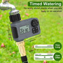 Load image into Gallery viewer, Cowin Sprinkler Timer, Outdoor Garden Hose Faucet Timers with Rain Delay/Manual/Automatic Watering System, Digital Irrigation Timer for Yard, 1 Outlet, Gray
