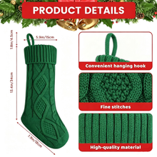 Load image into Gallery viewer, Movsou 4PACK Christmas Stockings, Knitted Stocking for Holiday Christmas Party Family Decorations (Red White Green)

