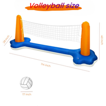 Load image into Gallery viewer, Pool Volleyball Net Basketball Hoop Inflatable Pool Floats Toys Swimming Water Games for Adults and Kids,Orange
