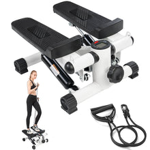 Load image into Gallery viewer, COWIN Stair Stepper for Exercises Home Mini Stepper with Resistance Bands 330lbs Weight Black
