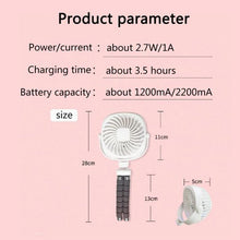 Load image into Gallery viewer, Portable Battery Powered Stroller Fan,Mini Handheld Personal USB Fan,Car Seat Baby Fan with Flexible Tripod,360°Camping Rotatable，Carseat, Bike, Beach, Bedroom
