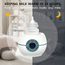 Load image into Gallery viewer, Bottle Warmer Fast Baby Food Heater Defrost with Smart Temperature Control for Breastmilk Formula Infant Complementary Food
