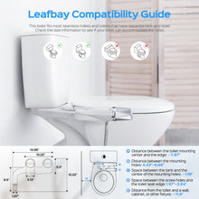 Load image into Gallery viewer, Bidet Toilet Seat Attachment, Non-Electric Self Cleaning Bidet with Posterior &amp; Feminine Wash, Bidet for Toilet with Adjustable Water Pressure and Brass Inlet
