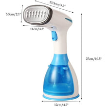 Load image into Gallery viewer, Handheld Garment Steamer Portable Fabric Steamer 280ml Big Removable Water Tank Vertical Fast Heat-up Horizontal Steam Dual-Use Clothes Fabric Wrinkles Steamer for Travel Home Christmas Decor
