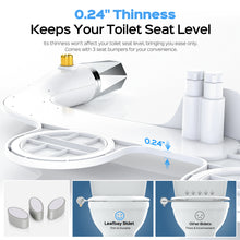 Load image into Gallery viewer, Bidet Toilet Seat Attachment, Non-Electric Self Cleaning Bidet with Posterior &amp; Feminine Wash, Bidet for Toilet with Adjustable Water Pressure and Brass Inlet
