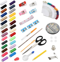 Load image into Gallery viewer, Sewing Kit for Adults, 112 pcs Sewing Supplies for Home Travel and Emergency, Sewing Repair Kits Gift for Beginners Traveler Emergency
