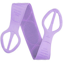 Load image into Gallery viewer, [Upgraded] Meidong Silicone Bath Body Brush 35.5 inch Sword Handle Back Scrubber for Shower, Exfoliating Lengthen, Easy to Clean, Lathers Well, Eco Friendly, Comfortable Massage for Shower (Purple)
