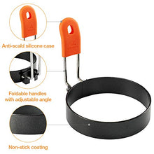Load image into Gallery viewer, Stainless Steel Egg Rings, Round Breakfast Household Mold Tool Cooking, Non Stick Circle Shaper Egg Rings For Frying Meat Pie, Sandwiches, Egg Maker Molds Set (2 Pack)
