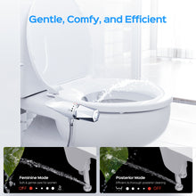 Load image into Gallery viewer, Bidet Toilet Seat Attachment, Non-Electric Self Cleaning Bidet with Posterior &amp; Feminine Wash, Bidet for Toilet with Adjustable Water Pressure and Brass Inlet
