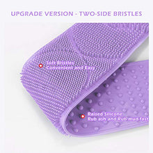 Load image into Gallery viewer, [Upgraded] Meidong Silicone Bath Body Brush 35.5 inch Sword Handle Back Scrubber for Shower, Exfoliating Lengthen, Easy to Clean, Lathers Well, Eco Friendly, Comfortable Massage for Shower (Purple)
