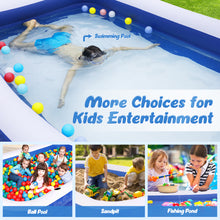 Load image into Gallery viewer, Inflatable Swimming Pool for Kids, 120"x72"x22" Full-Sized Family Swim &amp; Ball Pool for 2 3 4 5 Years Old Kids and Adults, Summer Swim Center for Garden and Backyard
