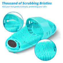 Load image into Gallery viewer, Silicone Shower Foot Scrubber Personal Foot Massage and Cleaning with Soft Silicone Bristles and Non-Slip Suction Cups, Foot Scrubbers for Use in Shower Men and Women
