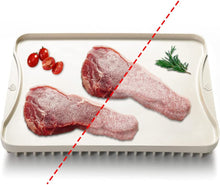Load image into Gallery viewer, Aluminum Alloy Defrosting Tray for Thawing Frozen Meat Rapid Thawing Plate Fast Thawing Tray Defrost Plate Board
