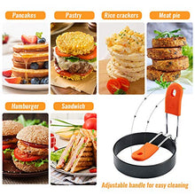 Load image into Gallery viewer, Stainless Steel Egg Rings, Round Breakfast Household Mold Tool Cooking, Non Stick Circle Shaper Egg Rings For Frying Meat Pie, Sandwiches, Egg Maker Molds Set (2 Pack)
