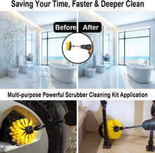 Load image into Gallery viewer, 22 Piece Drill Brush Attachment Set, All Purpose Power Clean Scrubber Brush, Scrub Pads &amp; Sponge for Bathroom, Kitchen,Grout,Tub,Tile,Corners,Auto
