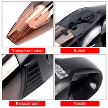 Load image into Gallery viewer, Portable Car Vacuum Cleaner: High Power Cordless Handheld Vacuum - 12V - Best Car &amp; Auto Accessories Kit for Detailing and Cleaning Car Interior Home Car Dual Purpose (Black)
